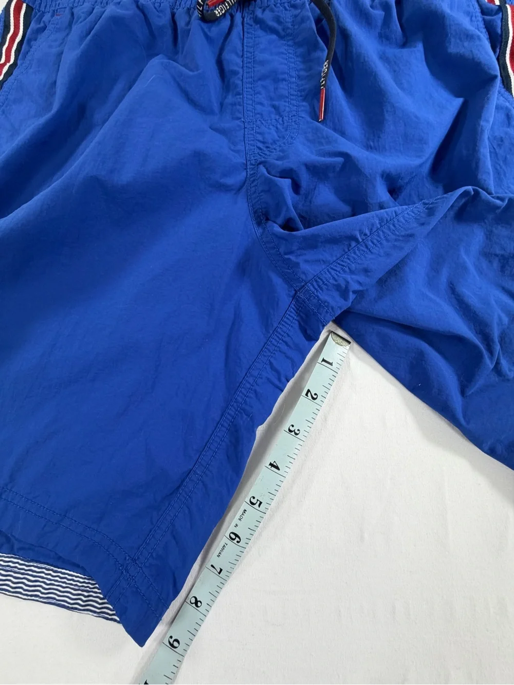 Tommy Hilfiger Swim Trunks Men’s Medium Blue Drawstring Lined‎ Shorts
